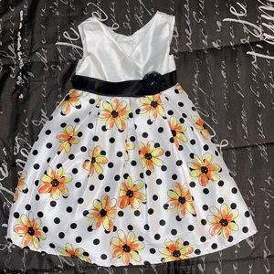 3t cute floral and polka dot dress